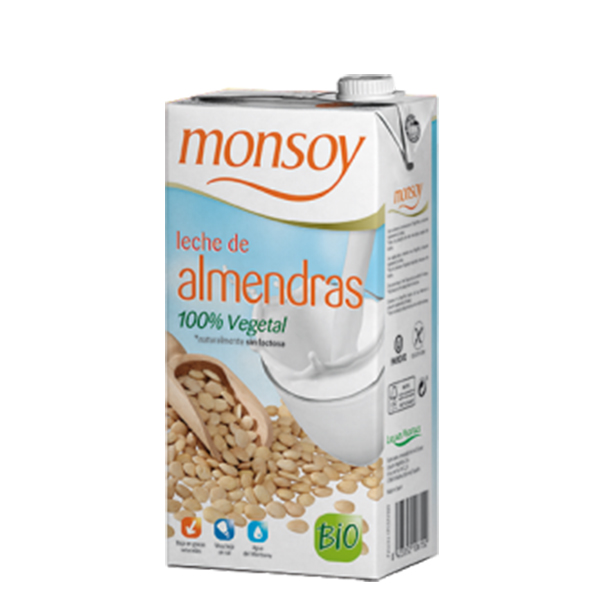 Bautura migdale Monsoy (fara gluten) BIO - 1 litru imagine produs 2021 Monsoy
